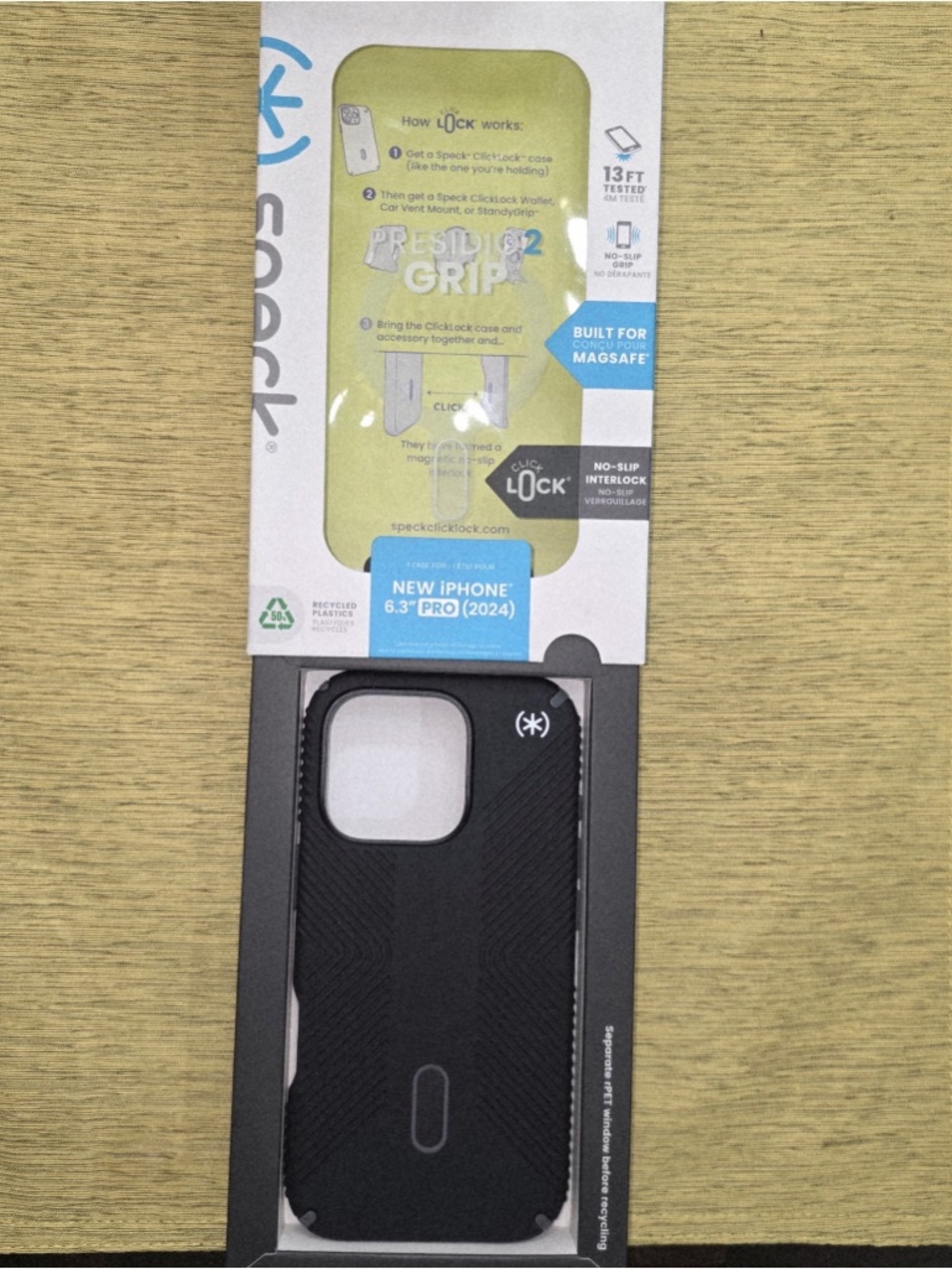 Speck Presidio2 Grip Black iPhone 16 Pro Case